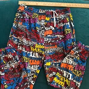 Bold Graffiti Print Joggers – G-NET 3XL Men's EUC